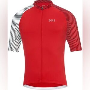 GORE Men's Red and Black Cycling Shirt
